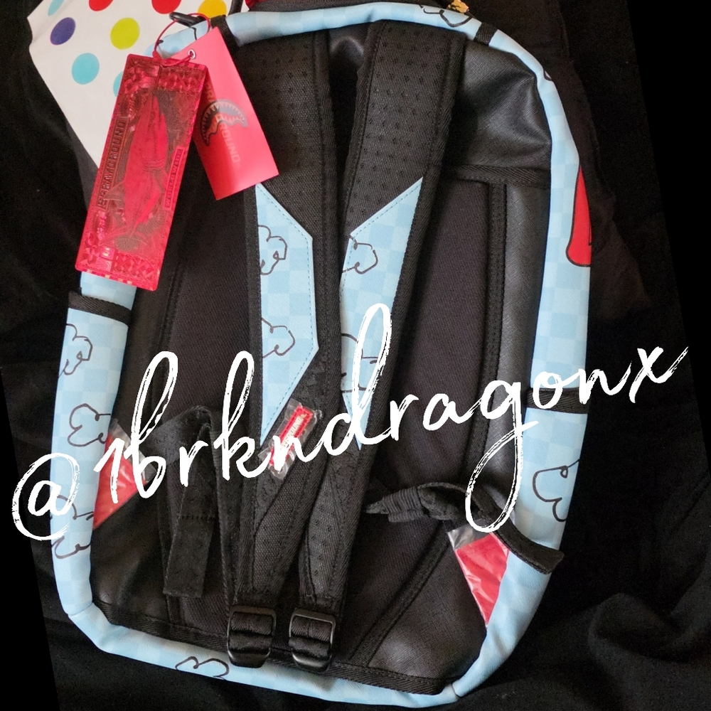 NWT Sprayground Red White Blue Snoopy Backpack Dead Stock Rare Last 1 PRISTINE - Picture 9 of 12